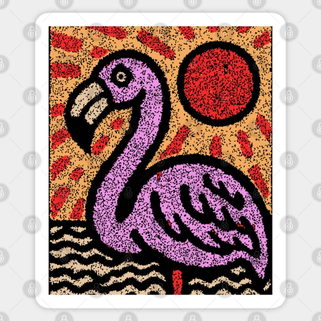 The Balance | A Vibrant Folk Art Tarot Card Sticker by TuncGK